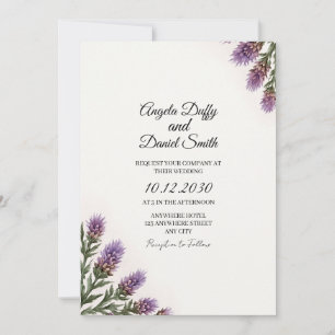 Invitation Carton d'invitation de mariage à l'écriture Scotti