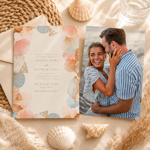 Invitation Carton d'invitation de mariage avec photo de coqui