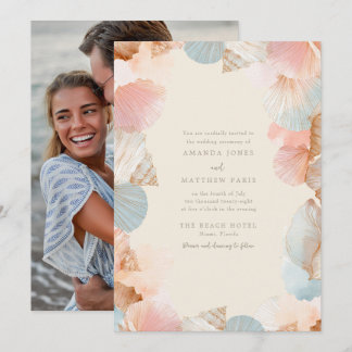 Invitation Carton d'invitation de mariage avec photo de coqui