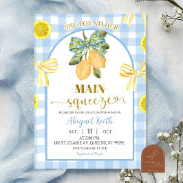 Invitation Carton d'invitation de mariage avec ruban jaune et