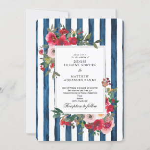 Invitation Carton d'invitation de mariage Bleu Nuit Polaire