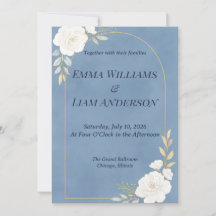 Carton d'invitation de mariage élégant minimaliste