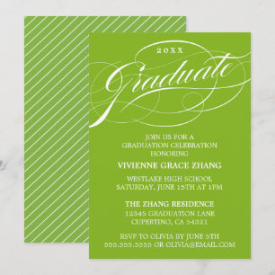 INVITATION CARTON D'INVITATION DE RÉUNION DE FIN D'ÉTUDES EN