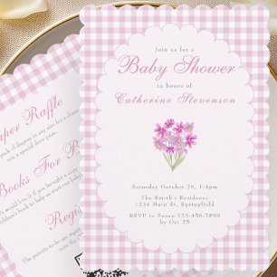 Invitation Carton d'invitation double face pour Baby Shower F