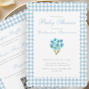 Invitation Carton d'invitation double face pour Baby Shower F