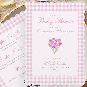 Invitation Carton d'invitation double face pour Baby Shower F