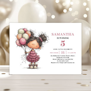 Invitation Carton d'invitation drôle et original pour les 5 a