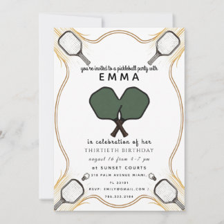 Invitation Carton d'invitation élégant en or pour Baby Shower