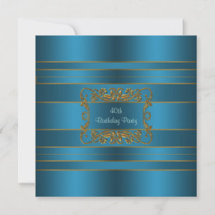 Invitation Carton d'invitation fuchsia pour 40e anniversaire