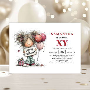 Invitation Carton d'invitation funky pour l'anniversaire d'un