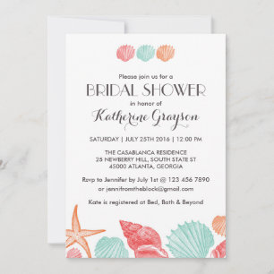 Invitation Carton d'invitation Mer Blanche pour Mariage sur l