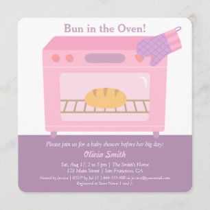 Invitation Carton d'invitation moderne pour Baby Shower Bébé
