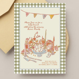 Invitation Carton d'invitation modifiable pour une garden-par