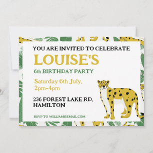 Invitation Carton d'invitation personnalisé pour l'anniversai