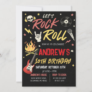 Invitation Carton d'invitation personnalisé pour un anniversa