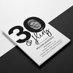 Invitation Carton d'invitation pour 30 ans '30 & Flirty'