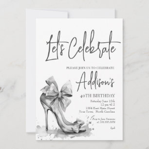 Invitation Carton d'invitation pour 40e anniversaire avec tal