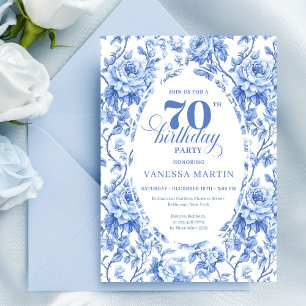Invitation Carton d'invitation pour 70ème anniversaire à moti