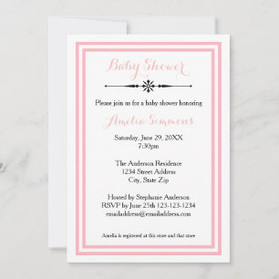 Invitation Carton d'invitation pour Baby Shower 5x7 - Double