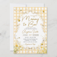 Carton d'invitation pour Baby Shower Abeille à Vic