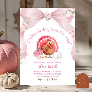 Invitation Carton d'invitation pour Baby Shower Fille au Ruba