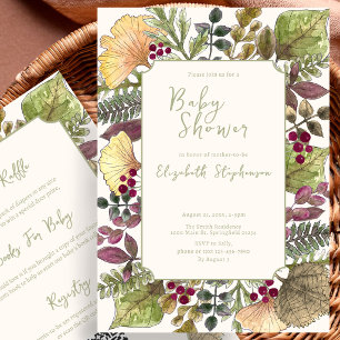 Invitation Carton d'invitation pour baby shower recto-verso s