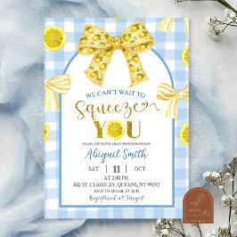 Invitation Carton d'invitation pour Baby Shower Thème Citron