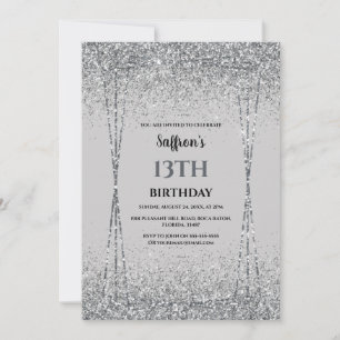 Invitation Carton d'invitation pour fête d'anniversaire à eff