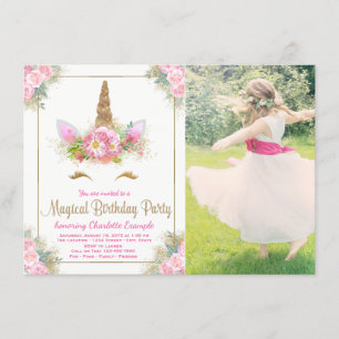 Invitation Carton d'invitation pour fête d'anniversaire avec 