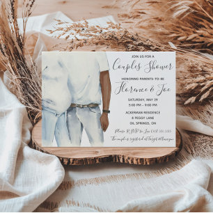 Invitation Carton d'invitation pour la baby shower de futurs