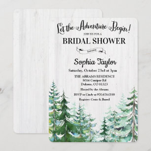 Invitation Carton d'invitation pour la douche de la mariée :