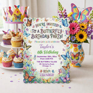 Invitation Carton d'invitation pour la fête d'anniversaire de