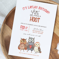 Carton d'invitation pour l'anniversaire des filles