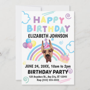 Invitation Carton d'invitation pour l'anniversaire d'un Grand