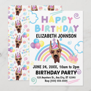 Invitation Carton d'invitation pour l'anniversaire d'un Grand