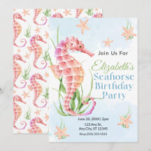 Carton d'invitation pour l'anniversaire d'un hippo