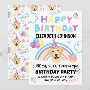 Invitation Carton d'invitation pour l'anniversaire d'un Labra