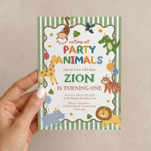 Carton d'invitation pour le 1er anniversaire de la