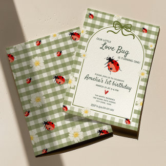 Invitation Carton d'invitation pour le 1er anniversaire de Li