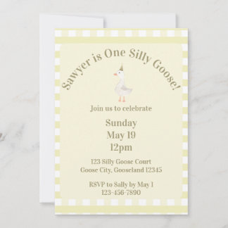 Invitation Carton d'invitation pour le 1er anniversaire de Si
