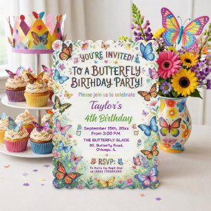 Invitation Carton d'invitation pour le 4ème anniversaire aux 