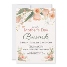 Carton d'invitation pour le brunch de la fête des