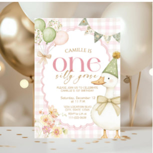 Invitation Carton d'invitation pour le premier anniversaire d
