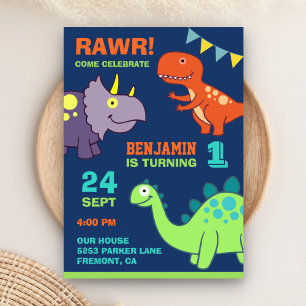 Invitation Carton d'invitation pour le premier anniversaire d