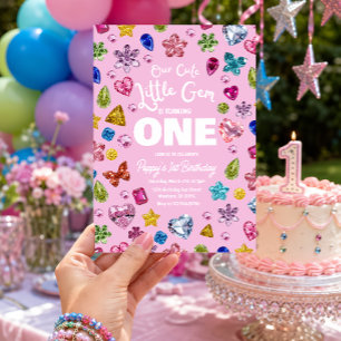 Invitation Carton d'invitation pour le premier anniversaire d