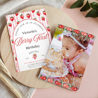 Invitation Carton d'invitation pour le premier anniversaire d
