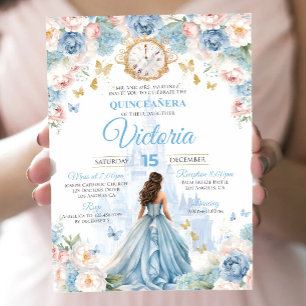 Invitation Carton d'invitation pour Quinceañera Cendrillon Ro