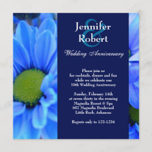 Invitation Carton d'invitation pour un anniversaire de mariag