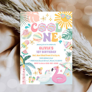 Invitation Carton d'invitation pour un anniversaire Tropical 