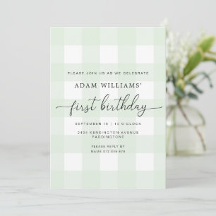 Invitation Carton d'invitation pour un premier anniversaire e